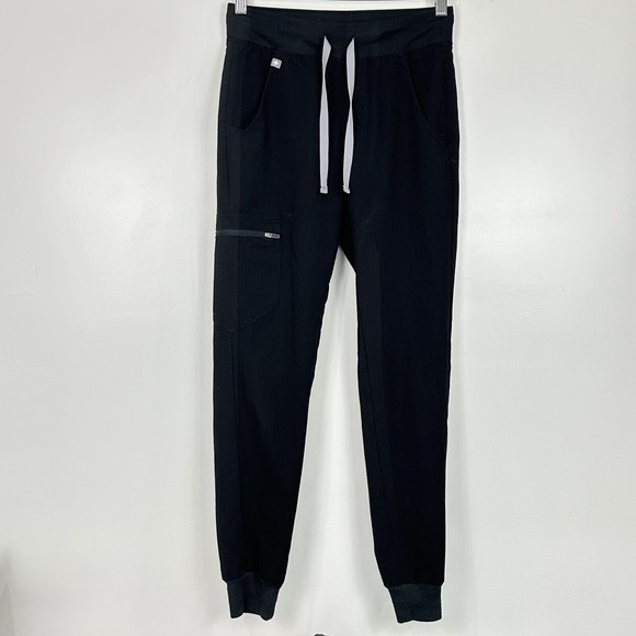 Figs Women's Black Zamora Jogger Scrub Pants XXS - Picture 2 of 12